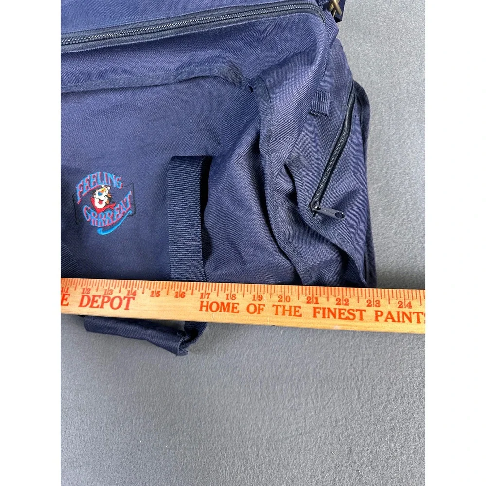 Vintage Tony the Tiger Frosted Flakes Duffel Bag Navy Blue Feeling Grrreat Gym